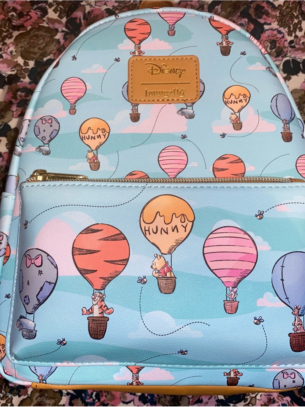 Loungefly Kids Blue Winnie the Pooh Hot Air Balloon Mini Backpack